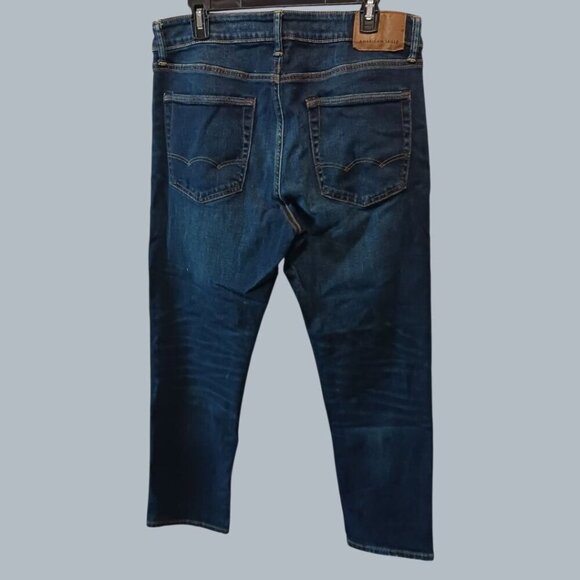 American Eagle Next Level Flex Mens Slim Straight Jeans Size 34x30 Light Blue De - Picture 2 of 10